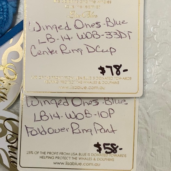 Lisa Blue Bikini Winged Ones - Celestial Blue (#19) - Picture 11 of 14